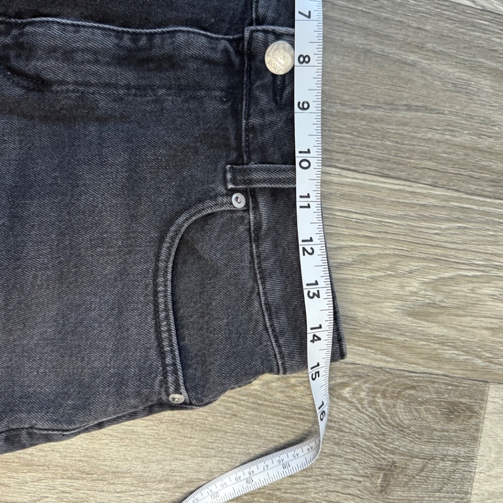 ROXY black denim shorts with a high waist size 29 - Picture 8 of 8